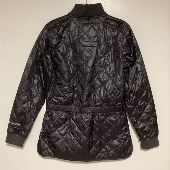 Mountain Horse Jacket Women Size L Black Little Quilted Full Zip Fall Winter - Picture 4 of 11